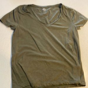 NWOT JCrew vintage olive green t shirt